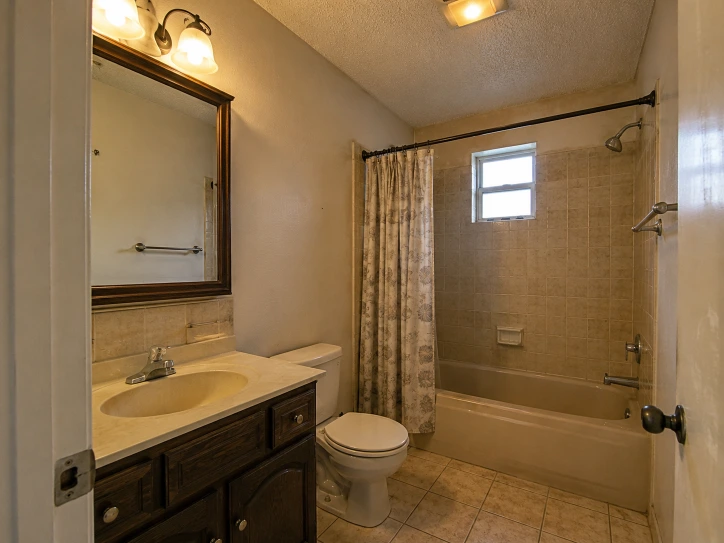 Outdated master bathroom before remodeling in a Boca Raton home